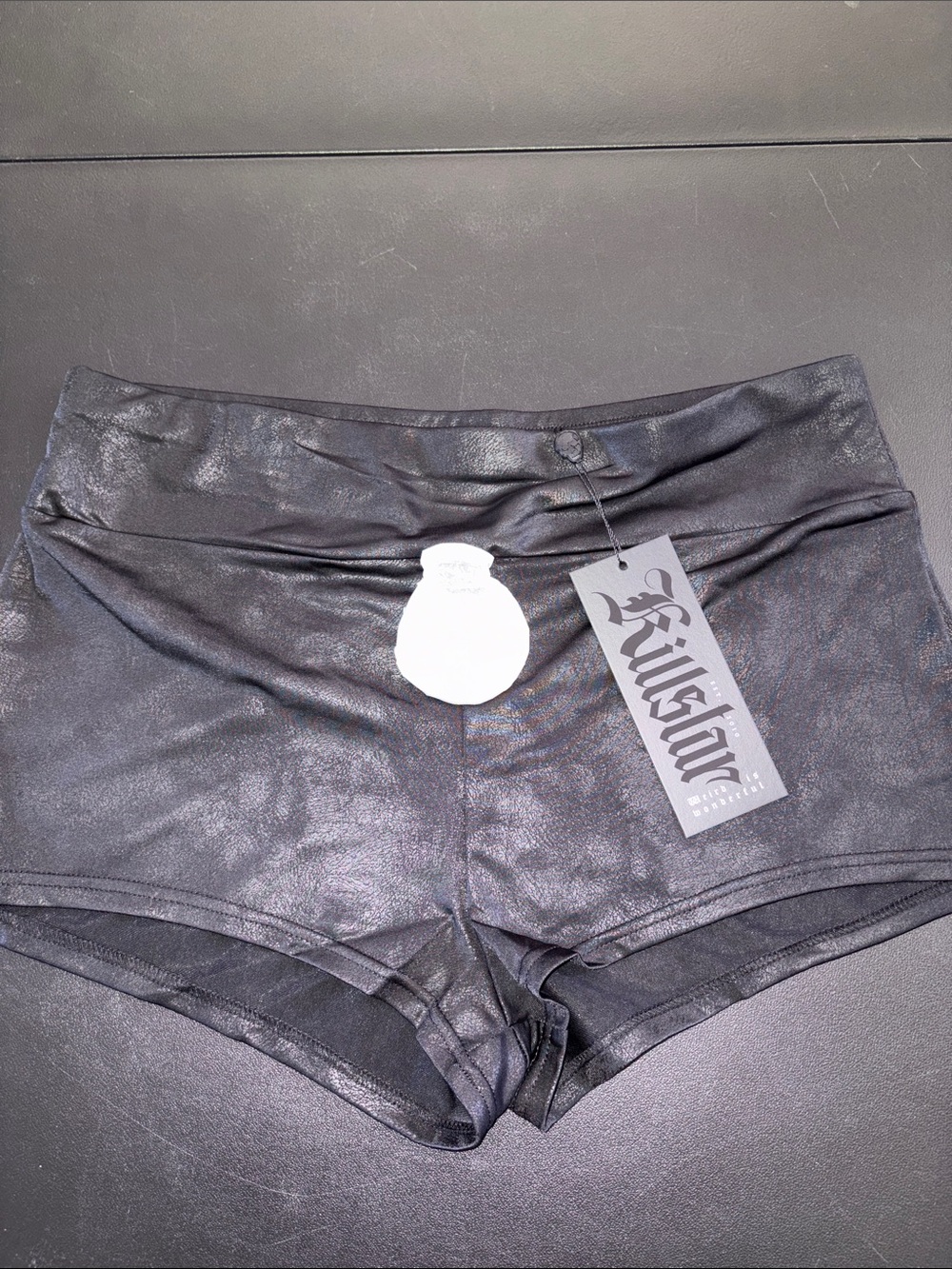 #KS399 - NWT - Killstar Black Melvina Hotpant Shorts - XXL